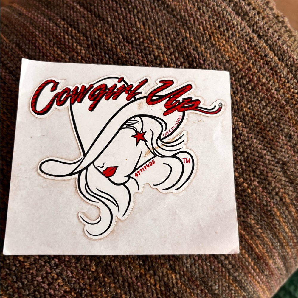 Nice cow boy up sticker